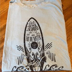 Gray Surf Graphic T-Shirt